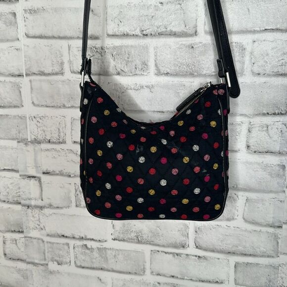 Vera Bradley Vivian Hobo Bag In Havana Dots Purse - Picture 3 of 8
